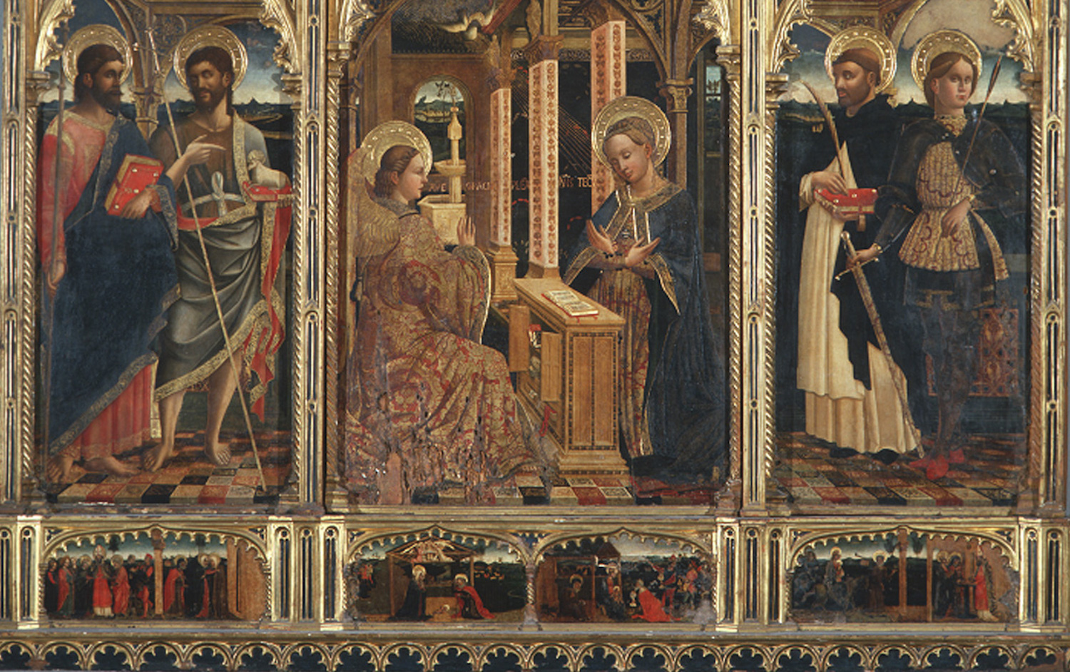 Annunciazione di Giovanni Mazone, Santa Maria di Castello, Genova