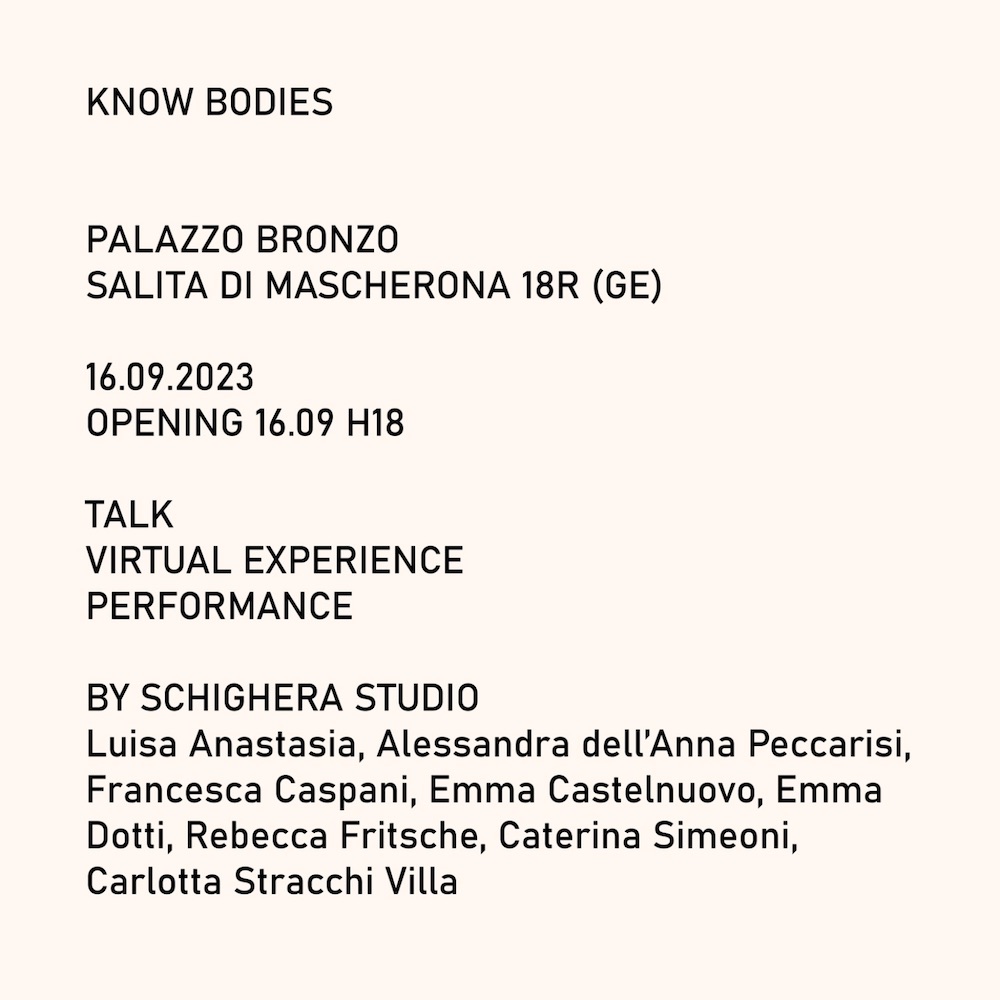 kNOw BODIES Palazzo Bronzo, Genova. Corpi femminili, conoscenza e riappropriazione
