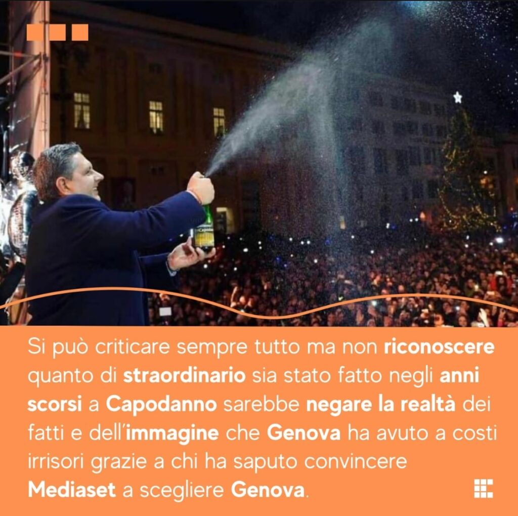 La narrazione distorta di Primocanale sul capodanno genovese