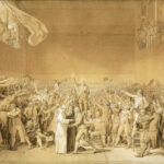 Il Giuramento della Pallacorda di Jacques-Louis David (1790). Il pittore della trionfante Rivoluzione francese