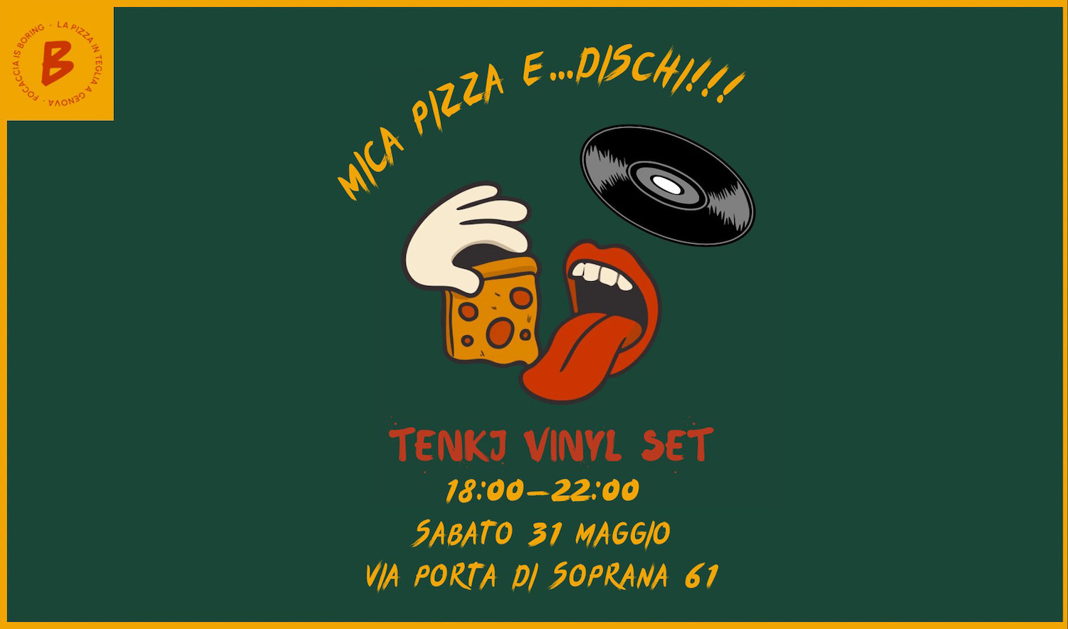 Mica pizza e dischi: il nuovo sabato da Buratto