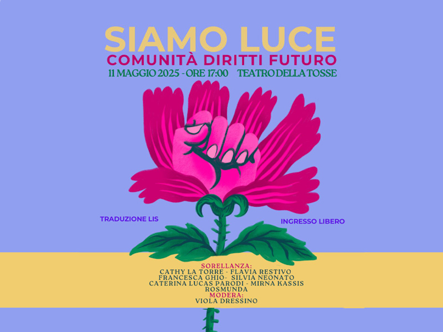 “Siamo luce” contro la violenza di genere. Al Teatro della Tosse